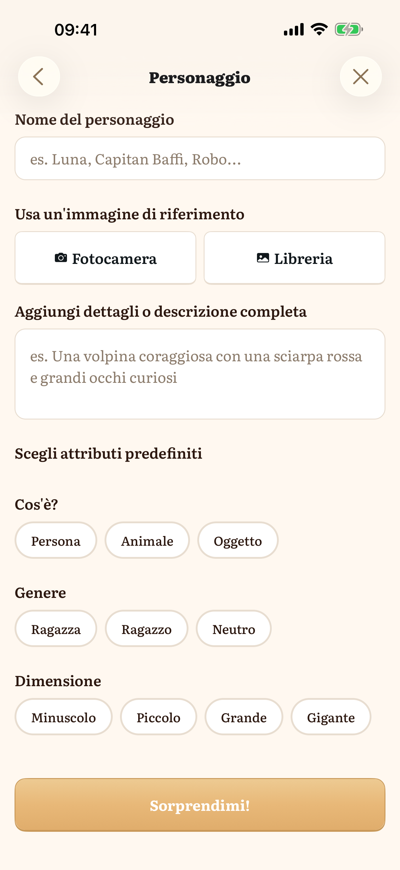 Avventure personalizzate o inaspettate